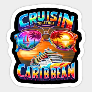 Caribbean Cruise Adventure Family Making Memories At Sea Sticker